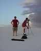 Po bouri ve White Sands - New Mexico