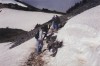 výstup na vyhlídku na Mt Rainier (všimněte si Michalova tanečního kroku)