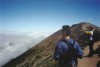 Vyhl�dka na Mt Rainier je jenom hromada kamen�, k�ov� nikde. Hledejte tam m�sto na '�levu.'